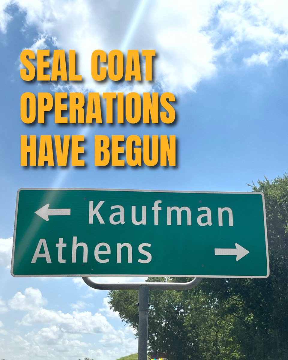TxDOTDallas's tweet image. Protecting roads, one layer at a time! TxDOT Dallas crews and contractors are out applying a protective layer to over 430 lane miles to extend pavement life. These work zones move fast — stay alert and give crews space as they work hard in the heat.