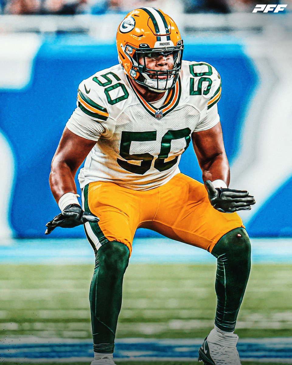PFF's tweet image. Zach Tom among all OTs in 2024:
🧀 87.5 PFF grade (6th)
🧀 87.8 run-blocking grade (3rd)
The Packers lock up their star 💰