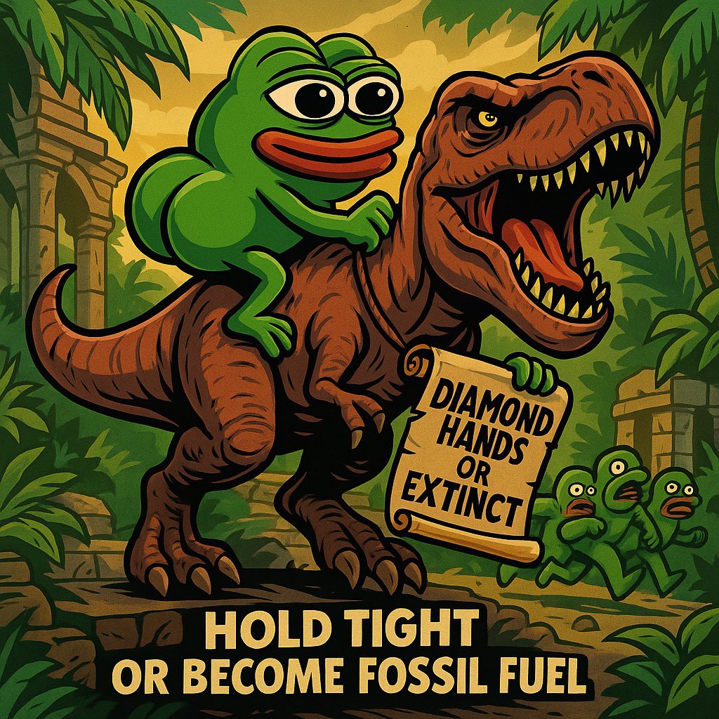 CryptoJomey's tweet image. JURASSIC GYATT’s 

“Hold on tight or become fossil fuel… because in the Jurassic World of Crypto, $GYATT finds a way. 🦖💎🔥”

d2v5QPZzreHR8V7i4fiyA2QfXfbhEdjFmUoexJkpump

@GyattGotSol @JurassicWorld 
#JurassicPark #DiamondHands #GyattGarage #CryptoGains