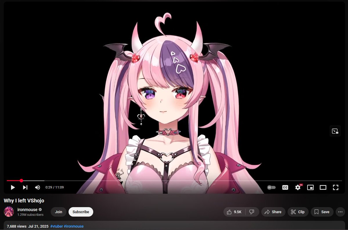 tfmjonny's tweet image. RIP VShojo! Did not see this one coming.
Y'all need to go watch @ironmouse's new video and please consider donating to her tiltify campaign for @immunedeficienC
I'm never supporting VShojo, ever, this is bad folks!