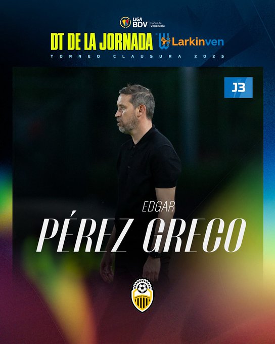 Hago un reconocimiento mayúsculo al CT de <a href="/DvoTachira/">Deportivo Táchira FC</a> 
Merecido el premio de DT de la semana <a href="/perezgreco21/">Edgar Perez Greco</a> 
Reciben balas de todos lados de gente que no entiende el juego... si fuera tan fácil...
los últimos partidos los ganaron en la preparación y conocimiento de su plantel..