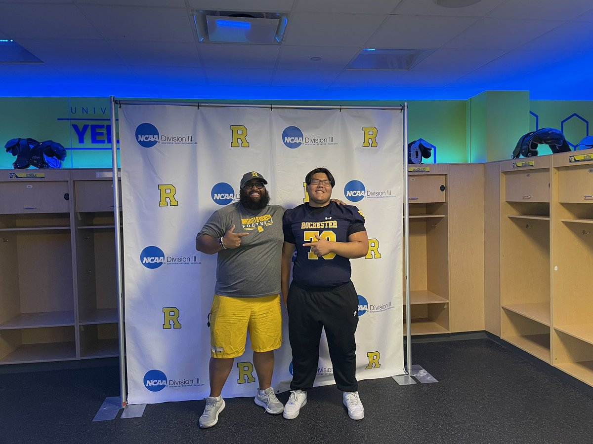 Ayden Klionsky (@aydenklionsky) on Twitter photo After a great conversation with <a href="/IamcoacHHeav/">Jason Henshaw</a> I’m thankful to say I’ve received an offer from <a href="/UofRFootball/">Rochester Football</a>!
<a href="/SeraphFootBall/">St. Bonaventure Football</a> <a href="/thrilll_32/">Troy Hill</a> <a href="/PeartJerome/">Jerome Peart</a> <a href="/JonMack54/">jon mack</a> <a href="/MathisGaius/">Gaius D. Mathis</a> After a great conversation with <a href="/IamcoacHHeav/">Jason Henshaw</a> I’m thankful to say I’ve received an offer from <a href="/UofRFootball/">Rochester Football</a>!
<a href="/SeraphFootBall/">St. Bonaventure Football</a> <a href="/thrilll_32/">Troy Hill</a> <a href="/PeartJerome/">Jerome Peart</a> <a href="/JonMack54/">jon mack</a> <a href="/MathisGaius/">Gaius D. Mathis</a>