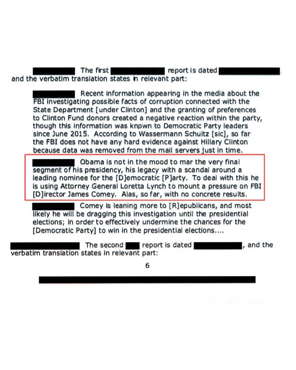 bennyjohnson's tweet image. DON'T MISS THIS: The Department of Justice just confirmed that President Obama ordered the FBI to shut down the Clinton email scandal. FBI Director James Comey followed orders and buried it.
This was a clear, high-level criminal cover-up worse than Watergate.
The declassified…