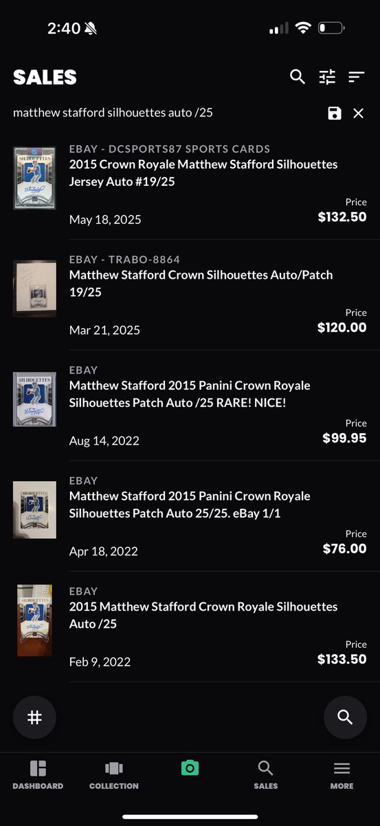 Post 17: Matthew Stafford Patch Auto /25

$95
