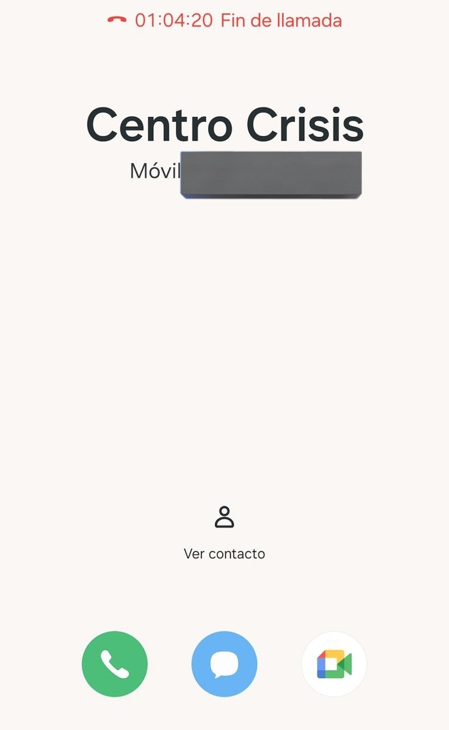 Una cita telefónica de control termina en 1h de terapia.

Si los centros de crisis no existieran, habría que inventarlos.

Poner nombre al maltrato es durísimo. Pero con esta ayuda se lleva mejor.

💜
