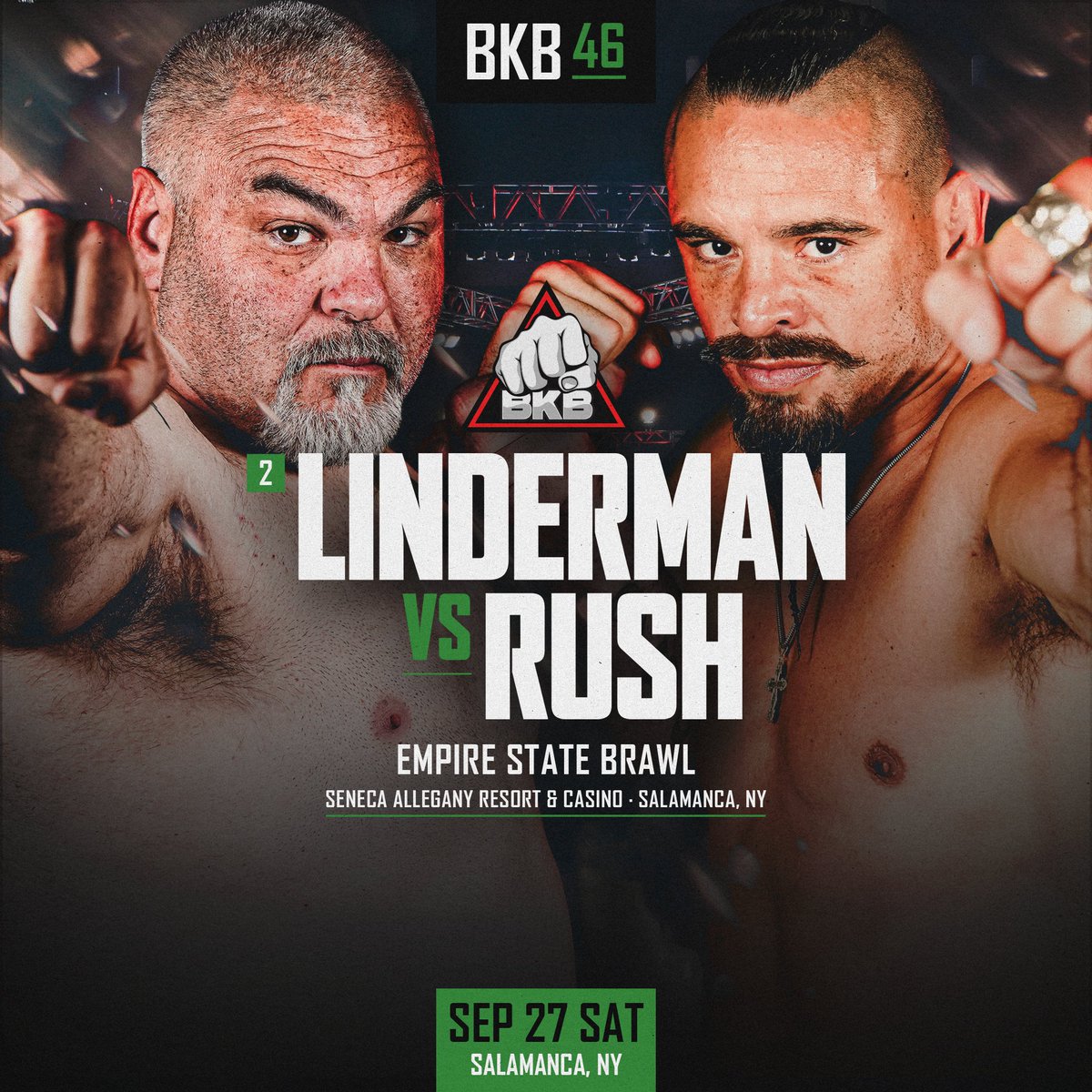 bkbbareknuckle's tweet image. Fresh off a hard-fought win, DJ Linderman is set to face Dylan Rush, who went to war in one of the bloodiest battles we’ve ever seen, when they meet at #BKB46.
🎟 Get your tickets now at bkbtickets.com/bkb46
#BKB #BareKnuckle