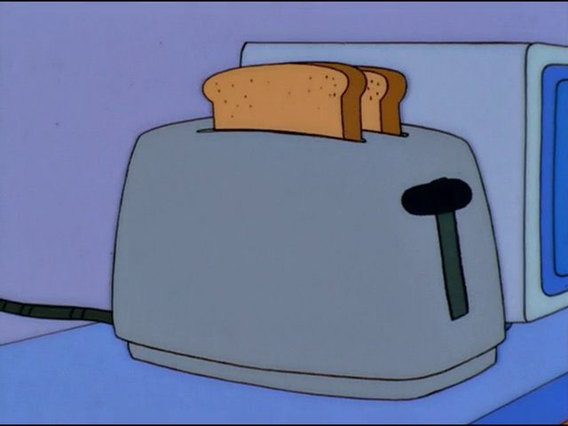 QuotesSimpsons1's tweet image. Hmm. I can see the house is falling apart without me, so here's the new order.
Bart, you're the man of the house.
Lisa, I'm promoting you to boy.
Maggie's now the brainy girl.
Toaster can fill in for Maggie.
And, Marge, you're a consultant.
#Simpsons