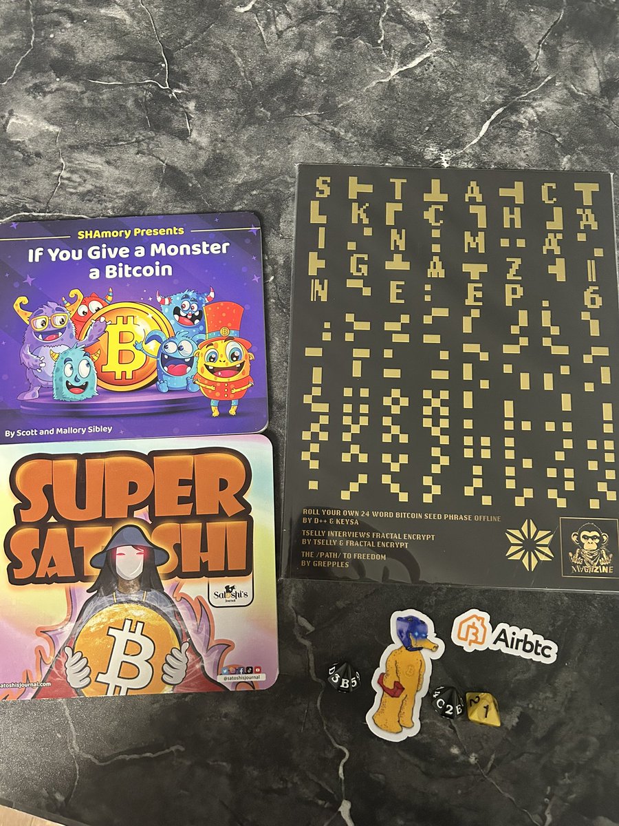kobu (@a_koby) on Twitter photo New Stackchain Mag Foil edition has arrived with some goodies!
Thanks <a href="/ProofofInk/">Proof of Ink, BTC Designs</a> <a href="/Stackchainmag/">Stackchain ⛓ Magazine</a>
And <a href="/VStackSats/">Vee</a> ❤️ New Stackchain Mag Foil edition has arrived with some goodies!
Thanks <a href="/ProofofInk/">Proof of Ink, BTC Designs</a> <a href="/Stackchainmag/">Stackchain ⛓ Magazine</a>
And <a href="/VStackSats/">Vee</a> ❤️