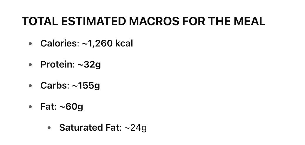 esaagar's tweet image. I asked ChatGPT to give me the breakdown of a medium cane sugar coke, a cheeseburger, and a medium serving of beef tallow fries at Steak and Shake
Apparently this is MAHA now!