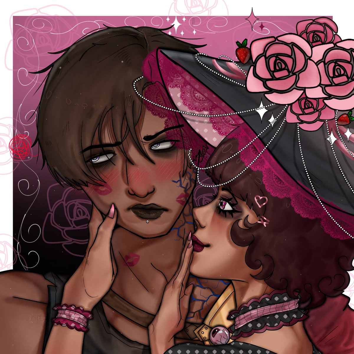 rosebride666's tweet image. Forgot to share this cutie comm I got ๐ฅบ by azull_xd on instagram ๐ฏ