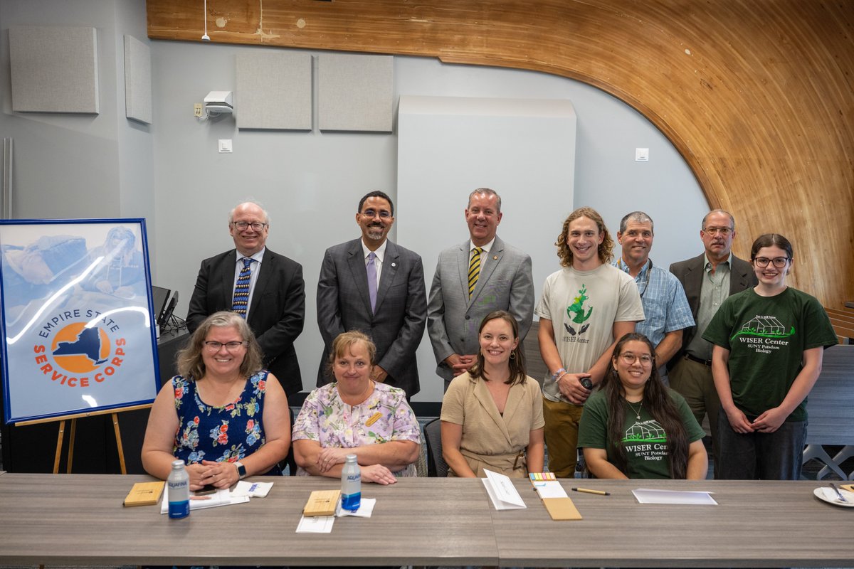 SUNYChancellor's tweet image. Fantastic visit today at @SUNYCantonNews alongside Assemblymember @AndrewgrayS. From learning about the campus' efforts to support neurodiverse students, to touring the state-of-the-art gaming lounge, SUNY Canton continually raises the bar when it comes to engaging and supporting…