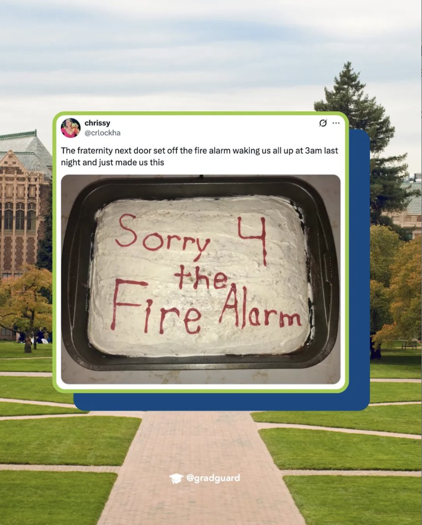 what’s worse than a 3 am fire alarm in the dorms? 🚨

not being protected from fire sprinkler damage! learn about our renters insurance plans today at gradguard.com/renters! 🏡 

#insurance #college #collegelife #collegeparents #student