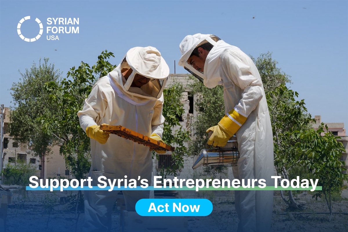 SyrianForumUSA's tweet image. Despite immense devastation, Syrians passionately aspire to entrepreneurship.
This spirit is Syria’s greatest, most resilient asset.
Your donation to the Small Business Grant program fuels this ambition, allowing families to build businesses and lead their own recovery.
Ignite…