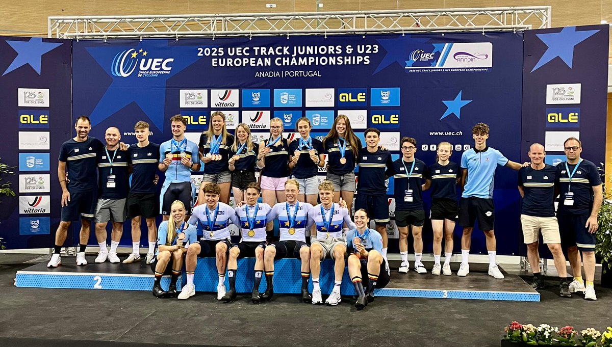 Thank you, Anadia! We had a blast!
We came home from the UEC Track Juniors &amp; U23 European Championships with 13 medals &amp; 7 new BR 💥

🥇🥇🥇🥈🥈🥉🥉🥉🥉🥉🥉🥉🥉

Congrats to all the riders &amp; the team behind the team 🙏🏻 

#EuroTrack25
