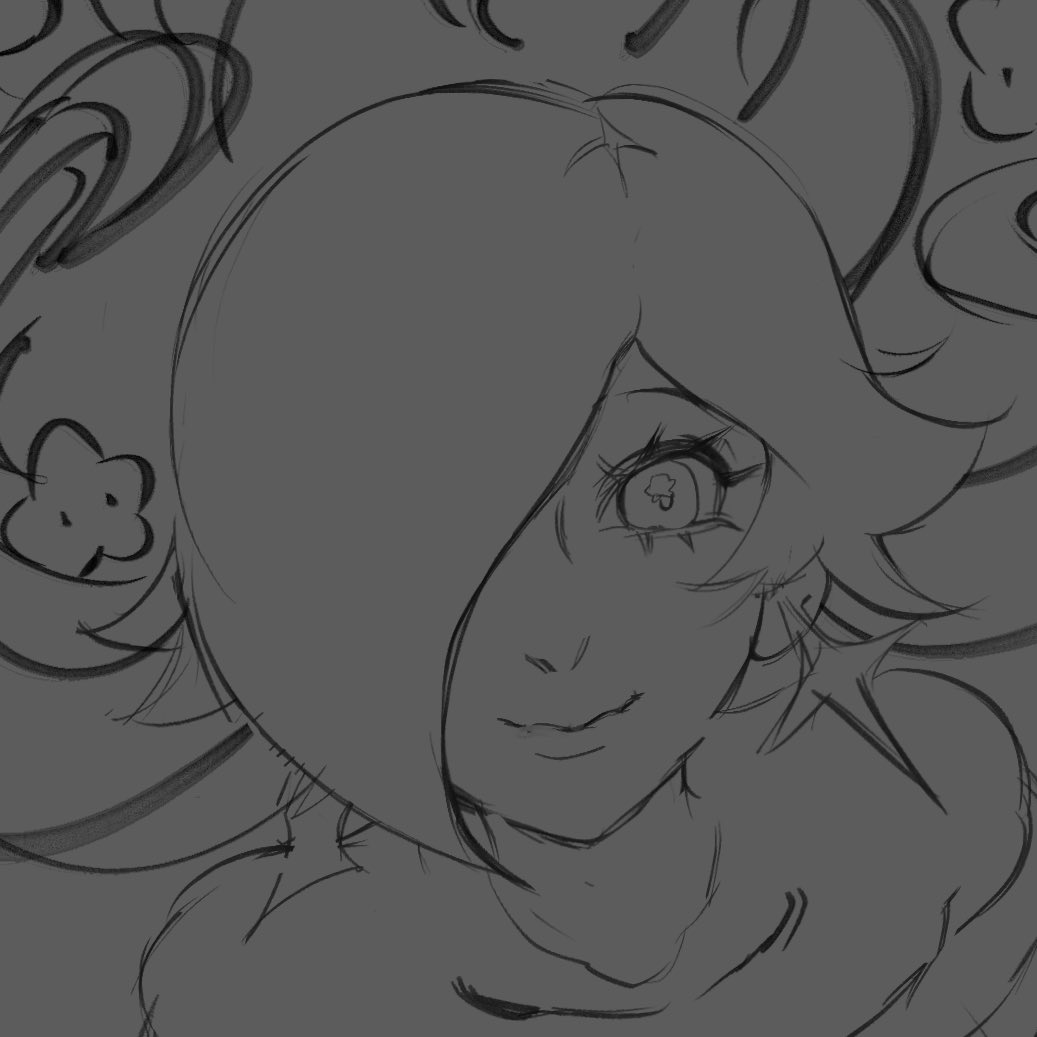 pixie_lotl's tweet image. rosalina wip💫💫💫
