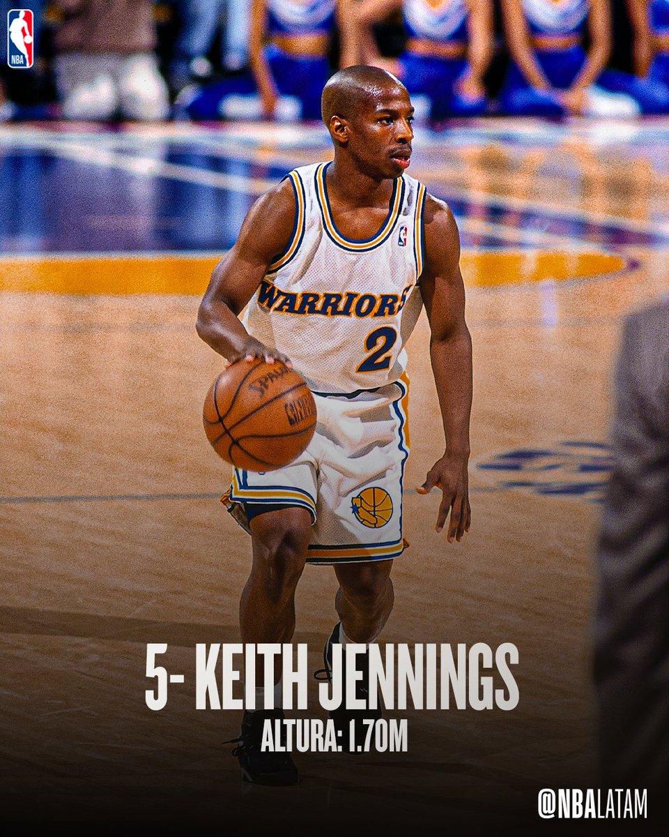 El top comienza por Keith Jennings y Greg Grant, ambos de 1.70m ✨, image size:960x1200