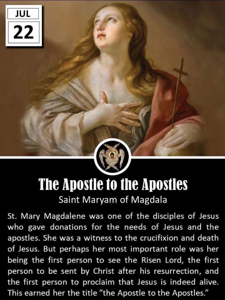 father_rmv's tweet image. The feast of St. Mary Magdalene is considered one of the most mystical of feasts, and it is said that of all the songs of the saints, that of Mary Magdalene is the sweetest and strongest because her love was so great. That love was praised by Jesus Himself who said that because…