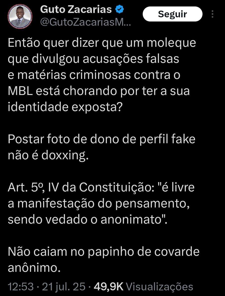 Camis_Kase's tweet image. 📣2026
Guardando para a posteridade...
Os comentários são os melhores.
Adoro que é só deixar a galera do MBL a vontade que eles mostram a cara.