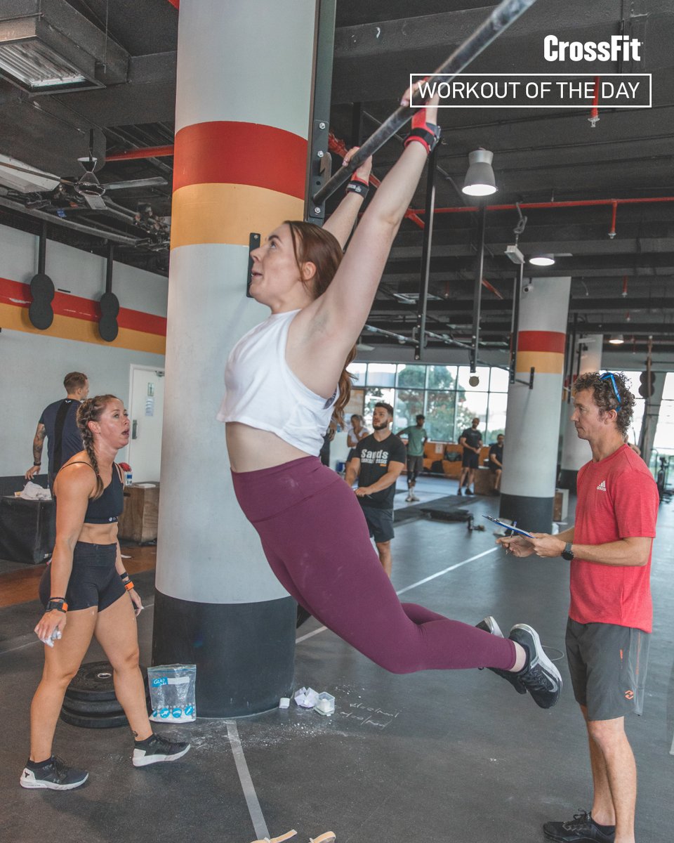 Workout of the Day
Tuesday 250722

21-15-9 reps for time of: 
Single-arm dumbbell shoulder-to-overheads, right arm
Toes-to-bars
Single-arm dumbbell shoulder-to-overheads, left arm
Gymnastics-style kipping pull-ups

♀ 35 lb
♂ 50 lb

Post time to comments.

📍 CrossFit Oasis in