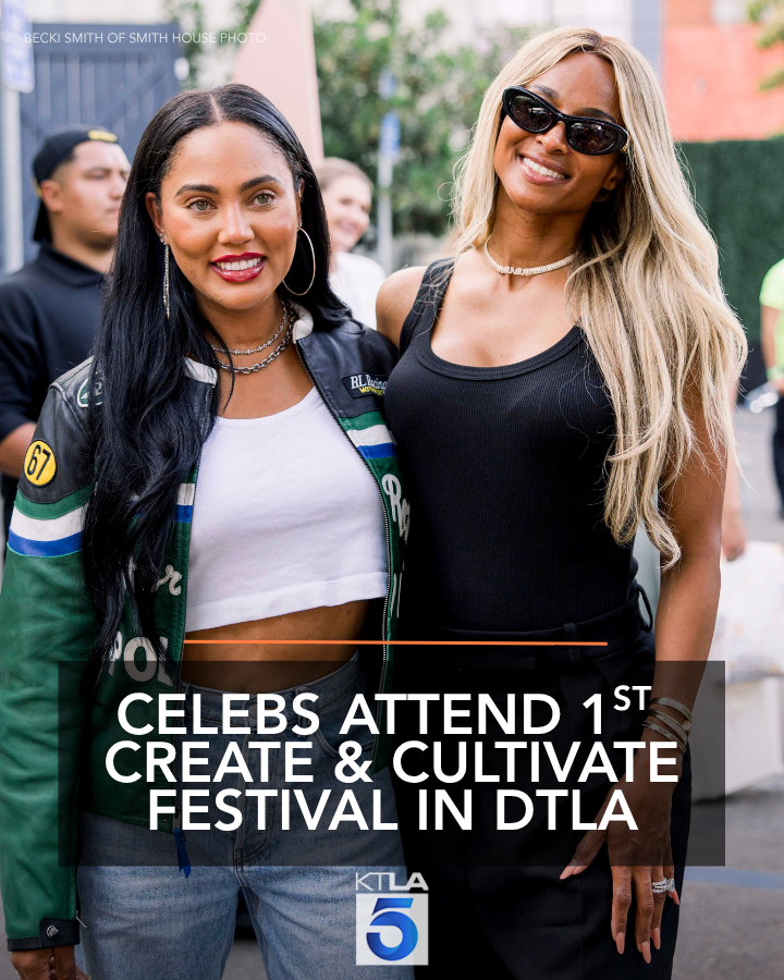 KTLA's tweet image. Doechii, Ciara, Ayesha Curry, Jordan Chiles and more attended the first #CreateandCultivate festival in DTLA over the weekend: ktla.com/entertainment/…