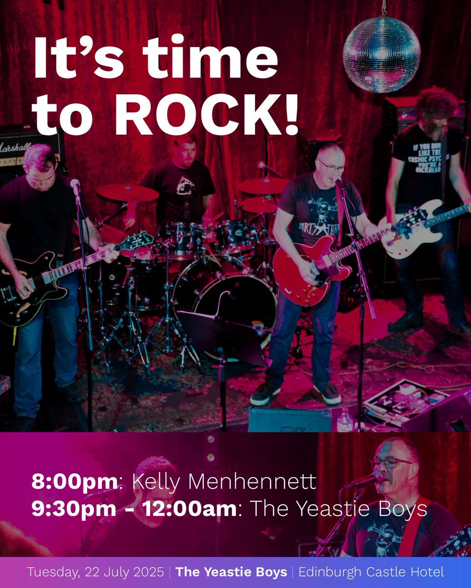 The long-awaited gig of the year is BACK! The Yeastie Boys will take the stage TONIGHT at the Edinburgh Castle as part of the 19th AWITC Affiliated Events program.

Get ready to rock! 🎸🤘 Tickets still available here: eventbrite.ca/e/the-yeastie-…!

#19AWITC #Commerce7