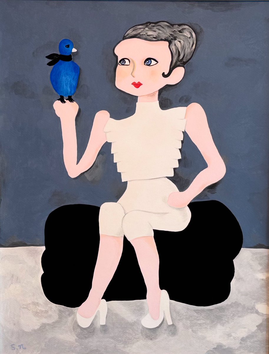 gallery_h_maya's tweet image. 『BLUE BIRD』
中村幸子展「Relaxed Days」より。
幸子さんと看板犬ブロンちゃんは7/22(火)も14時頃から在廊予定です!今日も暑い日となりそうですが、外出の際には水分塩分の補給をお忘れなく、くれぐれもお気をつけください。7月23日(水)まで!
gallery-h-maya.com/schedule/31347/
@uhi_uhi_