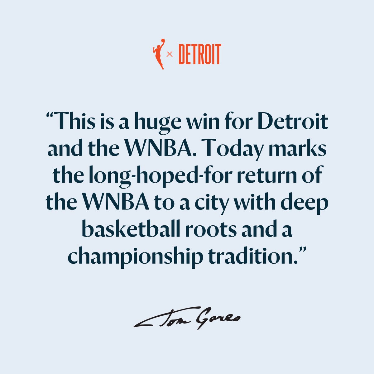PlatinumEquity's tweet image. Read how the @TomGores -led investment group is not only bringing the WNBA back to Detroit. The group is also investing in the city’s youth.
platinumequity.com/news/tom-gores…