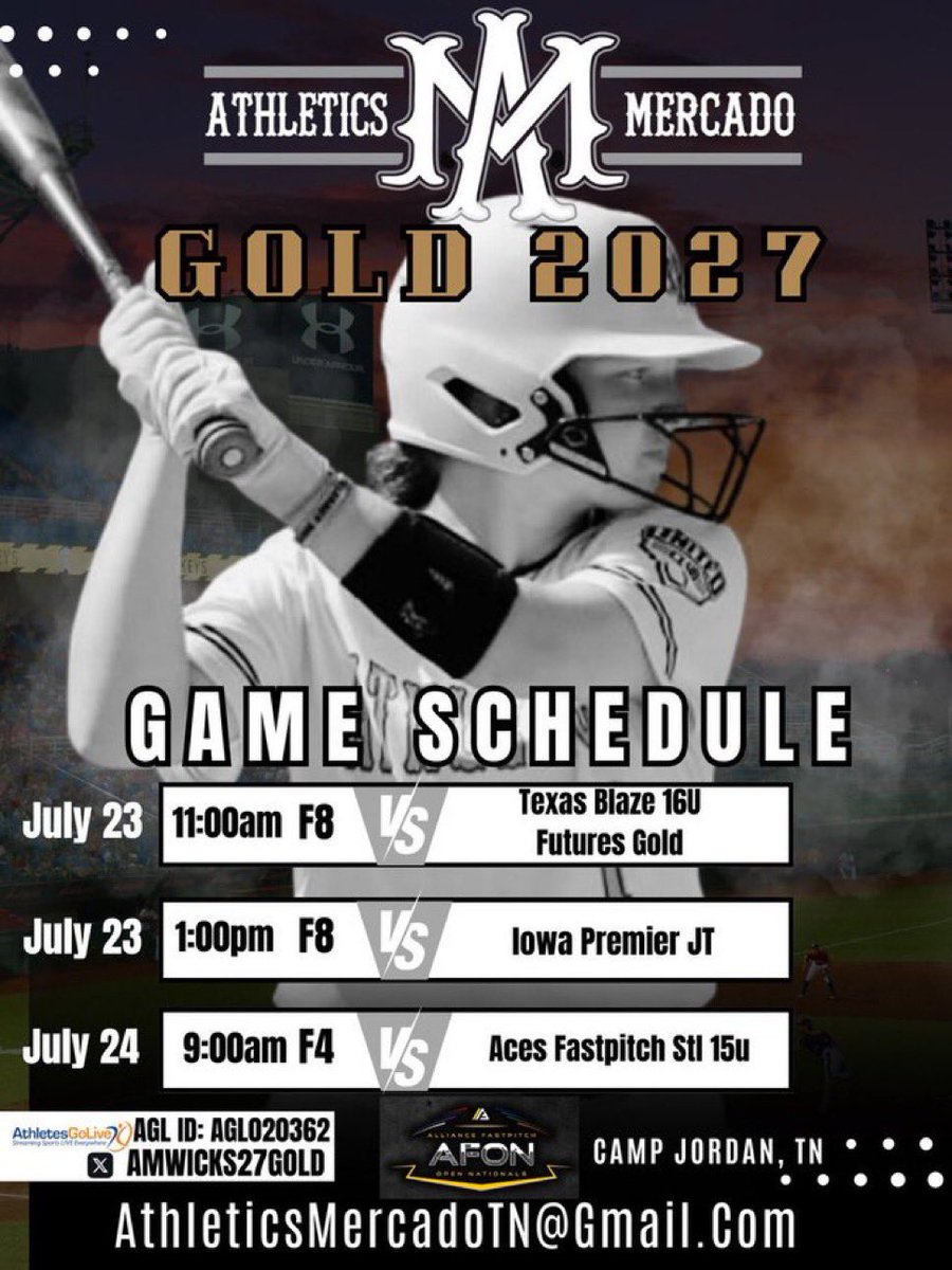Reese Sprunger 2028 (@reesesprunger28) on Twitter photo Last summer tournament! Come stop by to see us in Chattanooga!
<a href="/AMGold27Wicks/">Athletics Mercado Gold ‘27 Wicks</a> Last summer tournament! Come stop by to see us in Chattanooga!
<a href="/AMGold27Wicks/">Athletics Mercado Gold ‘27 Wicks</a>