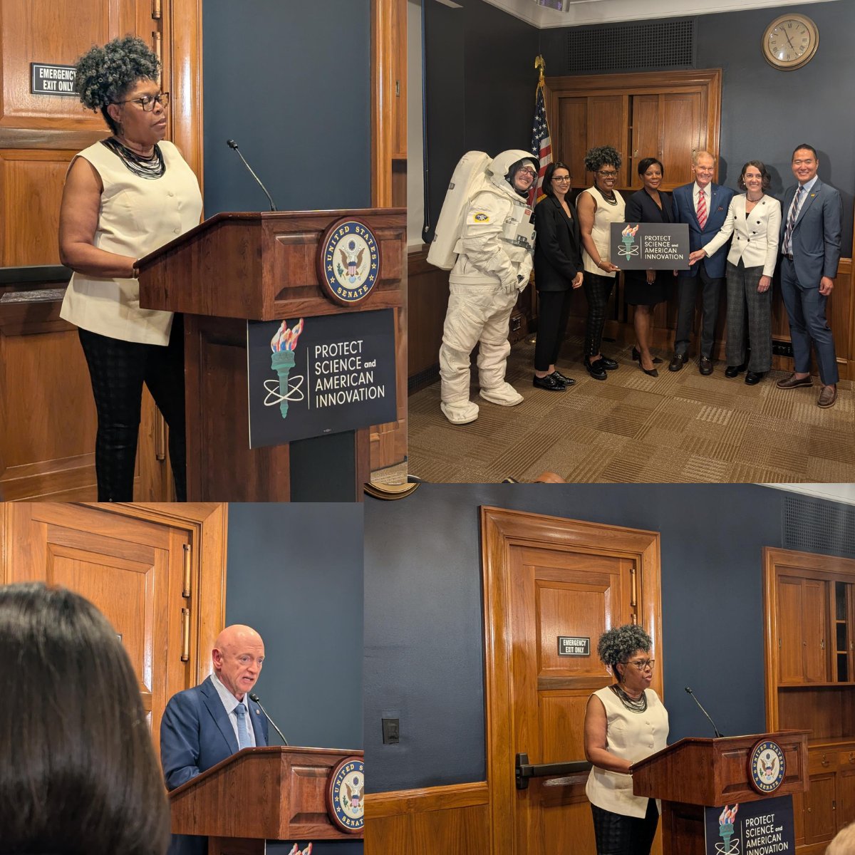 NBCCStopBC's tweet image. NBCC advocate @marylinnminor1 joined @SenMarkKelly and other speakers at a press conference on the Hill today urging their elected officials to #ProtectScience. #NBCContheHill