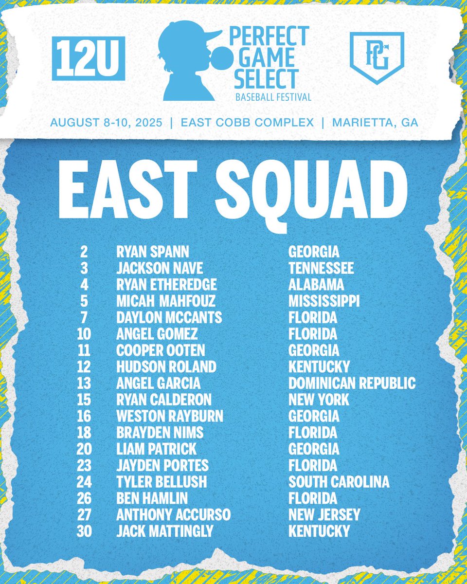 PGSelectFest's tweet image. 🚨 12U PG SELECT FESTIVAL ROSTERS 🚨
