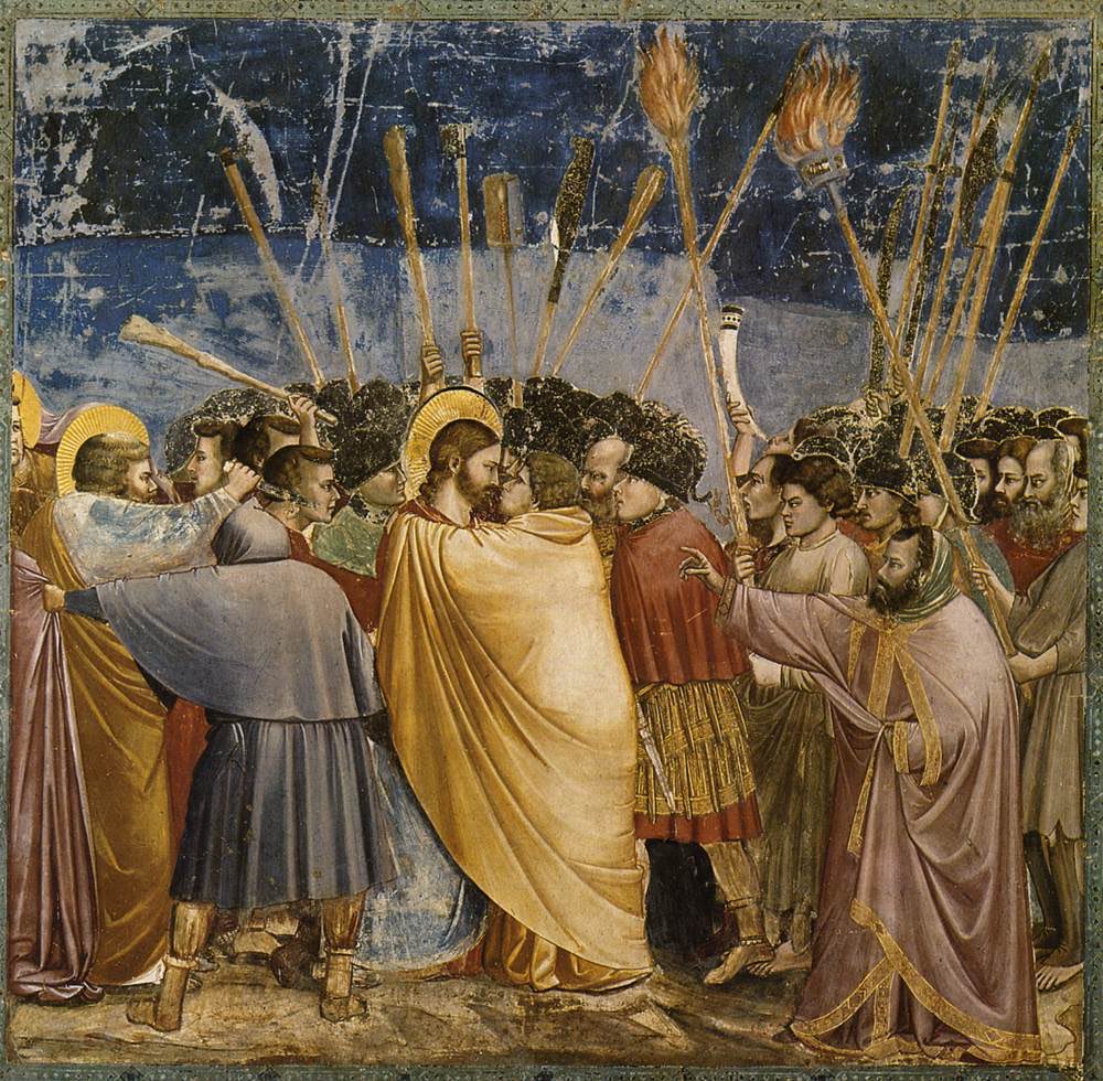 AlBlaineau's tweet image. De la trahison de Judas, Giotto en fait un chef-d’œuvre
