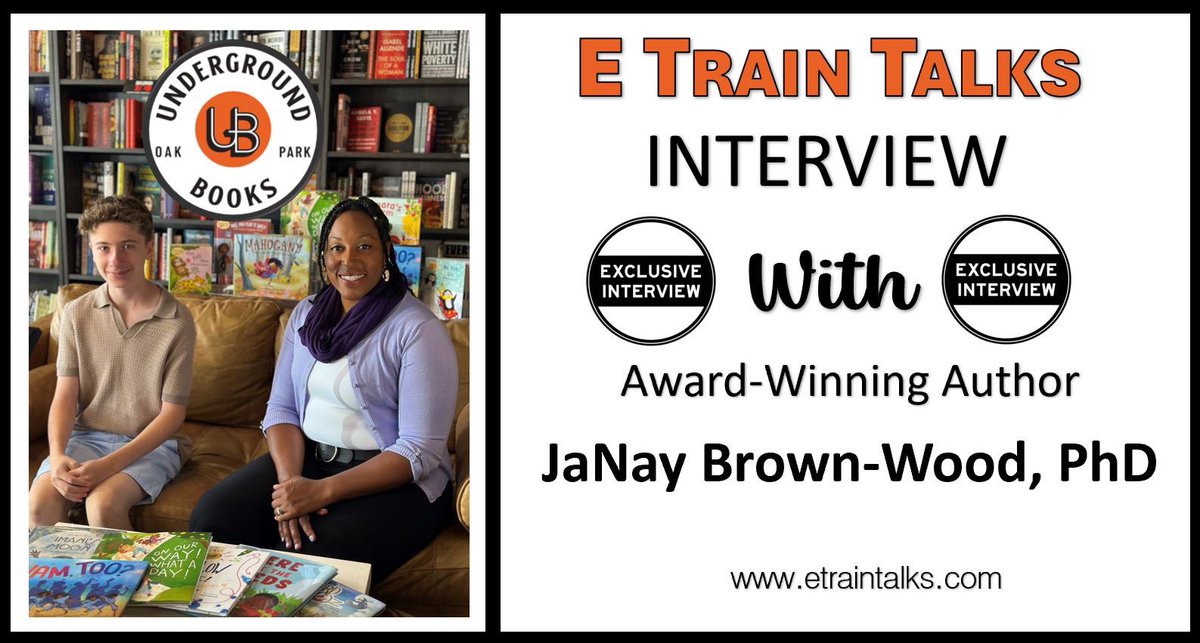 E Train Talks Books (@etrainsworld) on Twitter photo ๐ฃNew E Train Talks Episode!
It was such a treat interviewing award-winning #kidlit author <a href="/janaybrownwood/">โค JaNay Brown-Wood, PhD, Author & Educator โค</a> in-person! JaNay is a phenomenal human being & her books are a representation of that, filled with rhymes, lyrics & meaning. Tune into my talk with JaNay to learn more ๐ฃNew E Train Talks Episode!
It was such a treat interviewing award-winning #kidlit author <a href="/janaybrownwood/">โค JaNay Brown-Wood, PhD, Author & Educator โค</a> in-person! JaNay is a phenomenal human being & her books are a representation of that, filled with rhymes, lyrics & meaning. Tune into my talk with JaNay to learn more