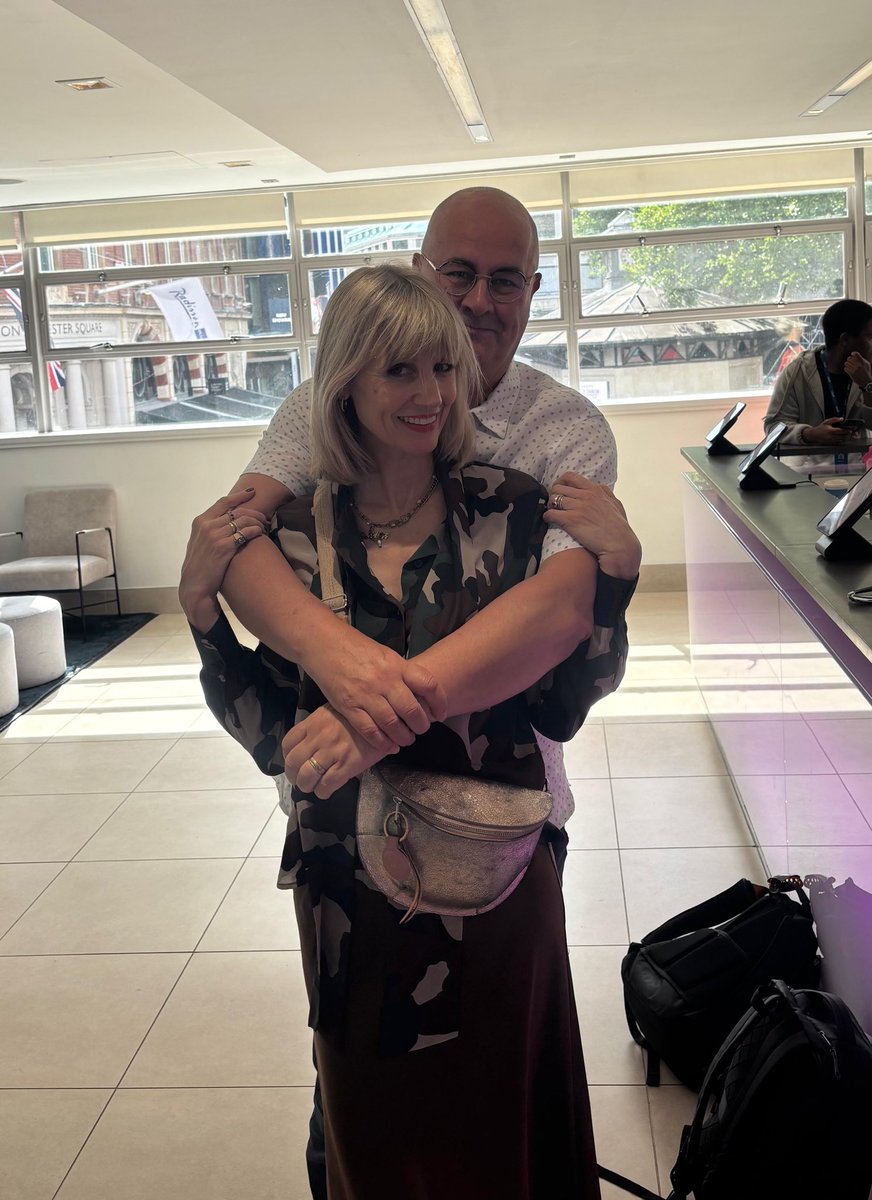IainDale's tweet image. No, not watching Coldplay, but a little post podcast intimacy with the lovely @tessadunlop. New episode drops tomorrow morning!