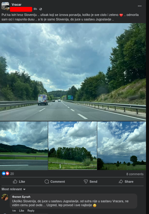 Ima li neko nesto protiv toga da Slovenija udje u sastav Vracara, od sutra?