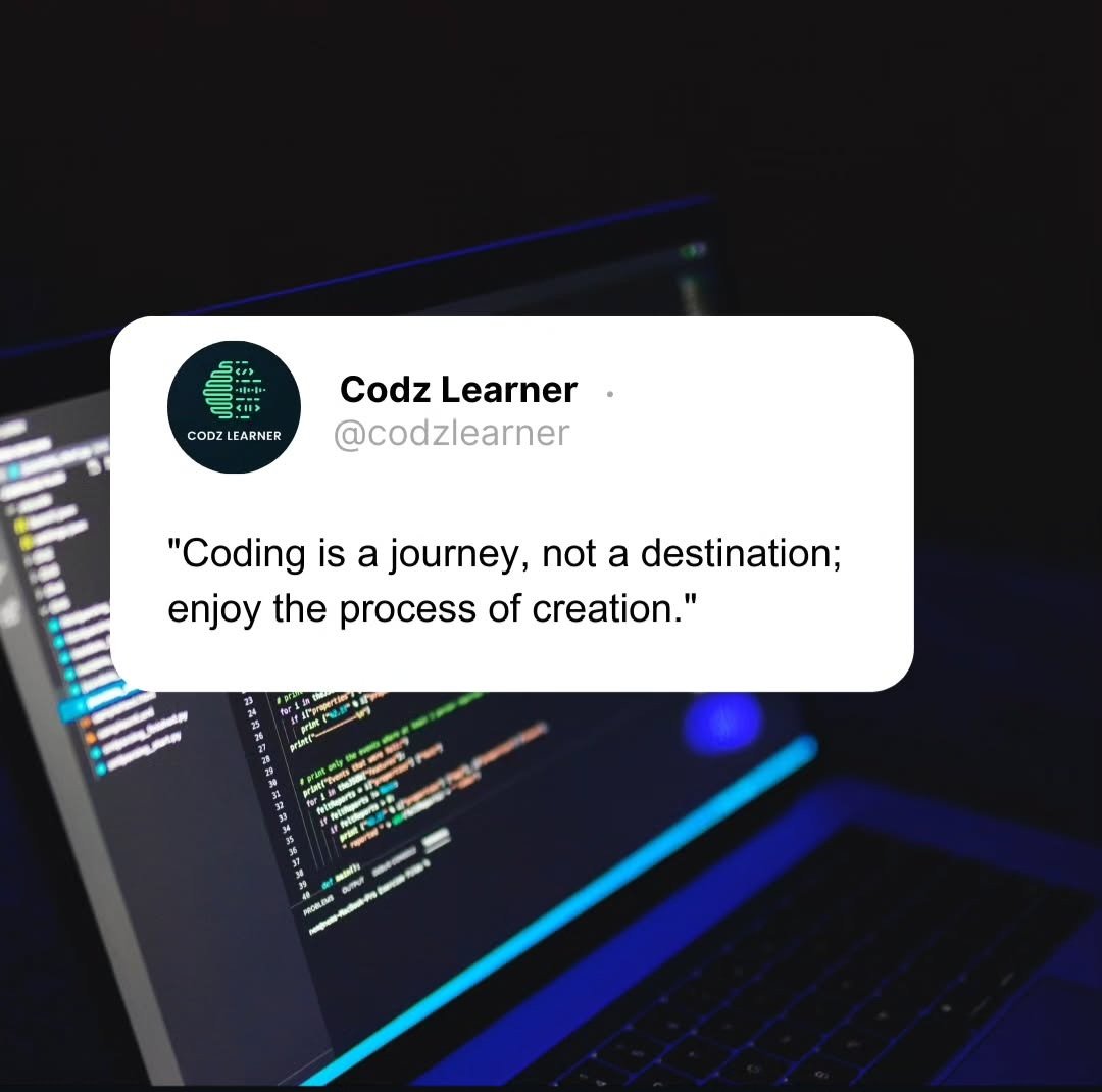 Julianvelezg1's tweet image. Post by codzlearner for more!🚀📚
.
.
#quotes #codingquotes #codinglife
