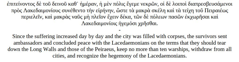 Athanasius_45's tweet image. After 27 years of fighting, the Athenians don’t feel so good. The end of the Peloponnesian War, as related by Diodorus Siculus, spoilers ahead (13,107).
