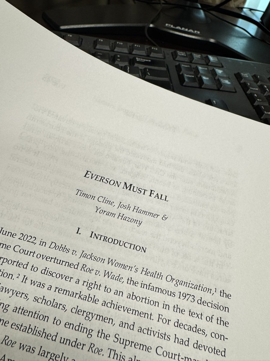 wcgrimley's tweet image. Looking forward to reading this Harvard law review article by @tlloydcline @josh_hammer & @yhazony
Its central thesis:
•The authors argue that the Supreme Court’s decision in Everson v. Board of Education (330 U.S. 1, decided on February 10, 1947) fundamentally…