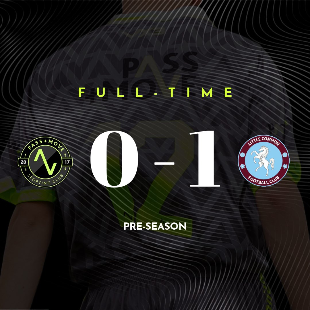 FT: SCPM 0-1 Little Common U23’s

We taste defeat in our opening pre season encounter against a sharp Common side. 

Positives to take ahead of our next fixture on Saturday. 

#SCPM #ARROWS
