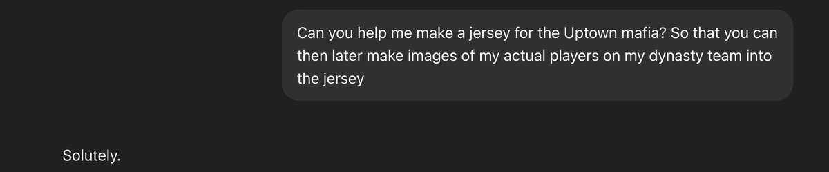 Sam_Baca10's tweet photo. @ZooMaa got so much aura, even chat GPT startin to talk like him… 😮‍💨 https://t.co/tv29pZ4pLT
