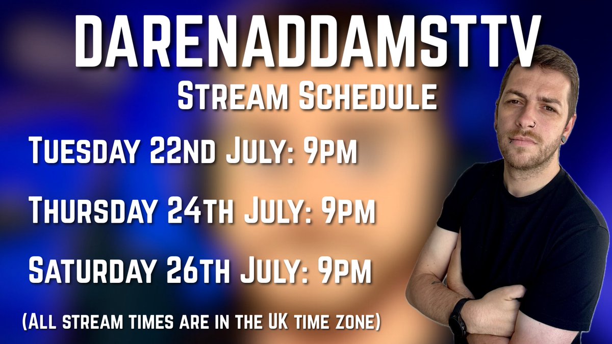 darenaddamsTTV's tweet image. This weeks stream schedule! Better late than never, I guess 😂 #twitchaffiliate @TwitchRise
twitch.tv/darenaddamsttv
