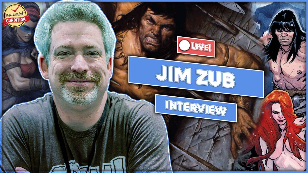 NearMintCon's tweet image. Get ready, Minties!
@JimZub is BACK on NMC at 6PM EST!
Join Omar for another great interview with the modern Conan writer!
Click the link:
youtube.com/live/A98Rtjw5j…