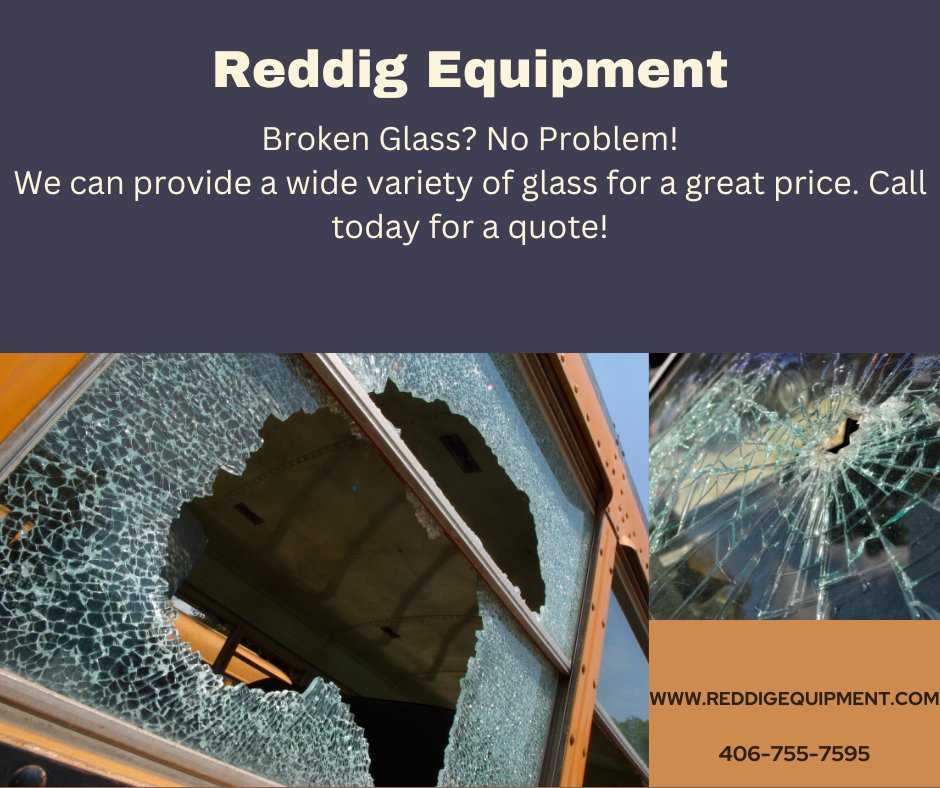Cracked or missing glass on your equipment? 🏗️

Reddig Equipment &amp; Repair offers discounted glass for your machines. Fast, affordable, and ready to install!

📞 Call us today.
#ReddigEquipment #EquipmentRepair #HeavyEquipment