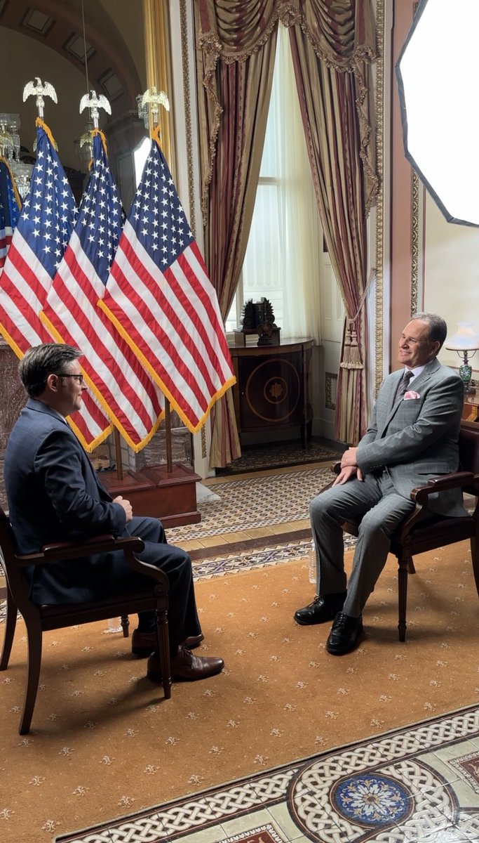 DBrodyReports's tweet image. One-on-one with Speaker of the House Mike Johnson today at the U.S. Capitol. Watch Tuesday on @the700club and also next week! @cbnnews @SpeakerJohnson