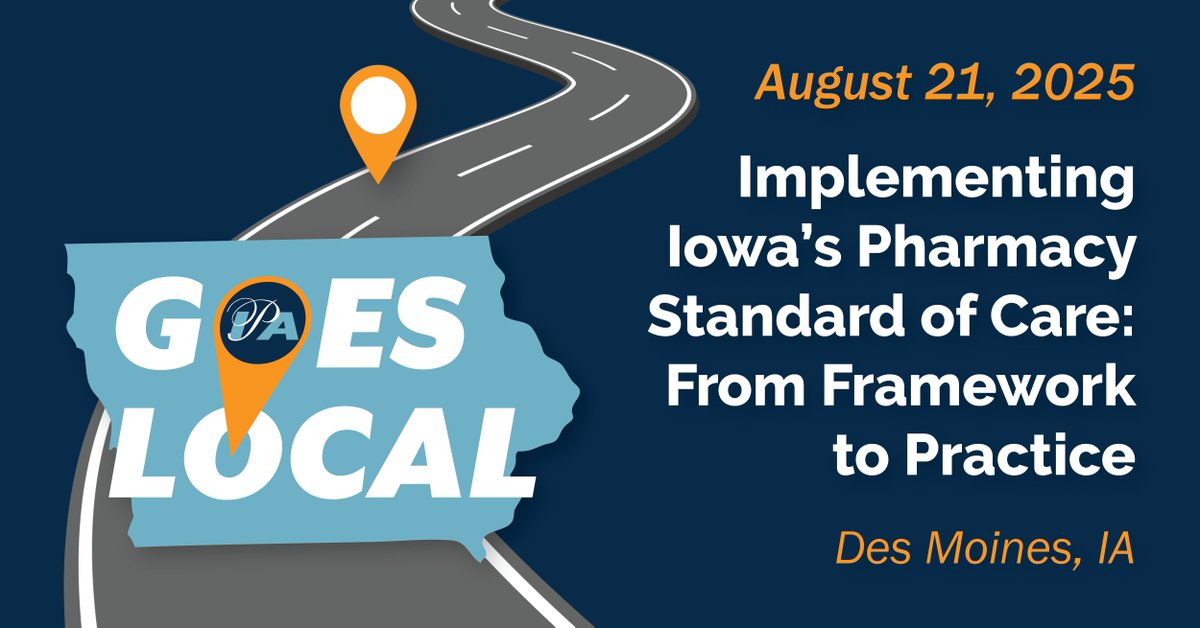Central Iowa 👋 Join us in Des Moines for dinner, networking and CPE!

➡️ This year’s program is a comprehensive exploration of the new Board of Pharmacy regulations and standard of care framework.

RSVP today: bit.ly/3HGPD2J