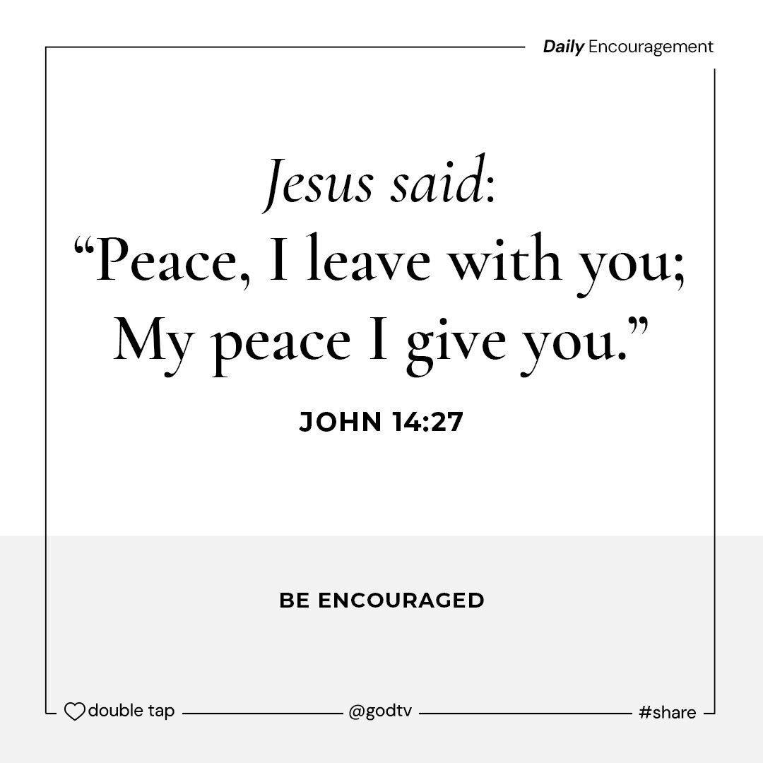 GODTV's tweet photo. Peace I leave with you, My peace I give to you.”
When the world is chaos, His peace holds steady.
👉 Watch now on GOD TV+: https://t.co/CNqgJIjV6K
#GODTV #PeaceOfJesus #CalmInTheStorm #UnshakablePeace https://t.co/bYNsQZHQtG