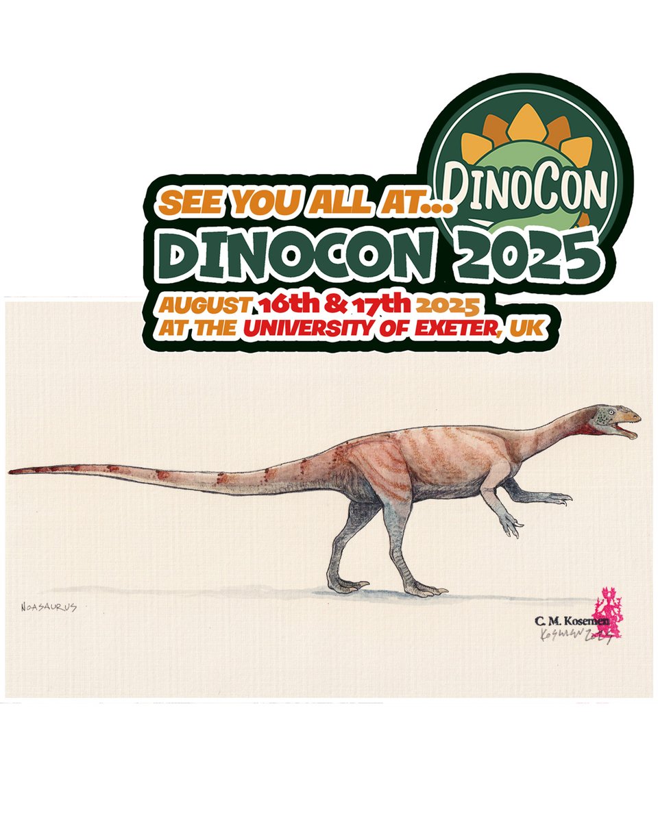 cmkosemen's tweet image. I will be at @DinoConUK, selling a HUGE selection of palaeoart watercolours alongside many never-before-seen impressionist palaeoart works, sketches, prints, as well as a ORIGINAL #alltomorrows art from the early ‘00s. Meet me in Exeter between AUG.16-17, 2025 to see them all!