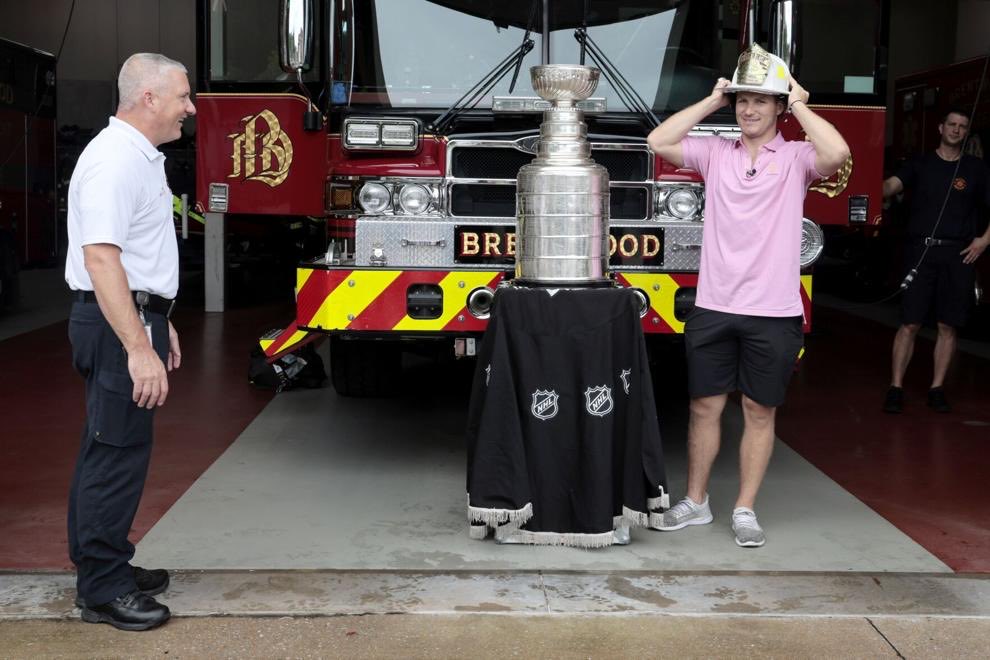MDeFranks's tweet image. From @LaurieSkrivan, photos from Matthew Tkachuk’s day in St. Louis with the Stanley Cup. Full gallery is here: stltoday.com/news/multimedi…