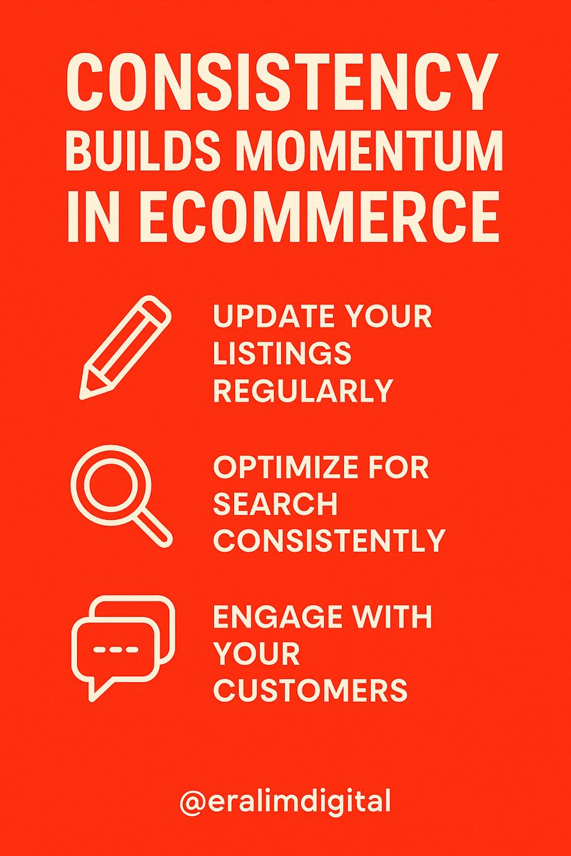 Eralimdigital's tweet photo. Success isn’t about hacks, it’s about showing up every day.

Stay consistent with your listings, SEO, and customer engagement.

Too busy to keep up?

DM @eralimdigital, I’ll handle the consistency for you.

#eralimdigital #ecommercetips #shopifystore #etsysellerhelp #amazonfba https://t.co/YkTkauH063