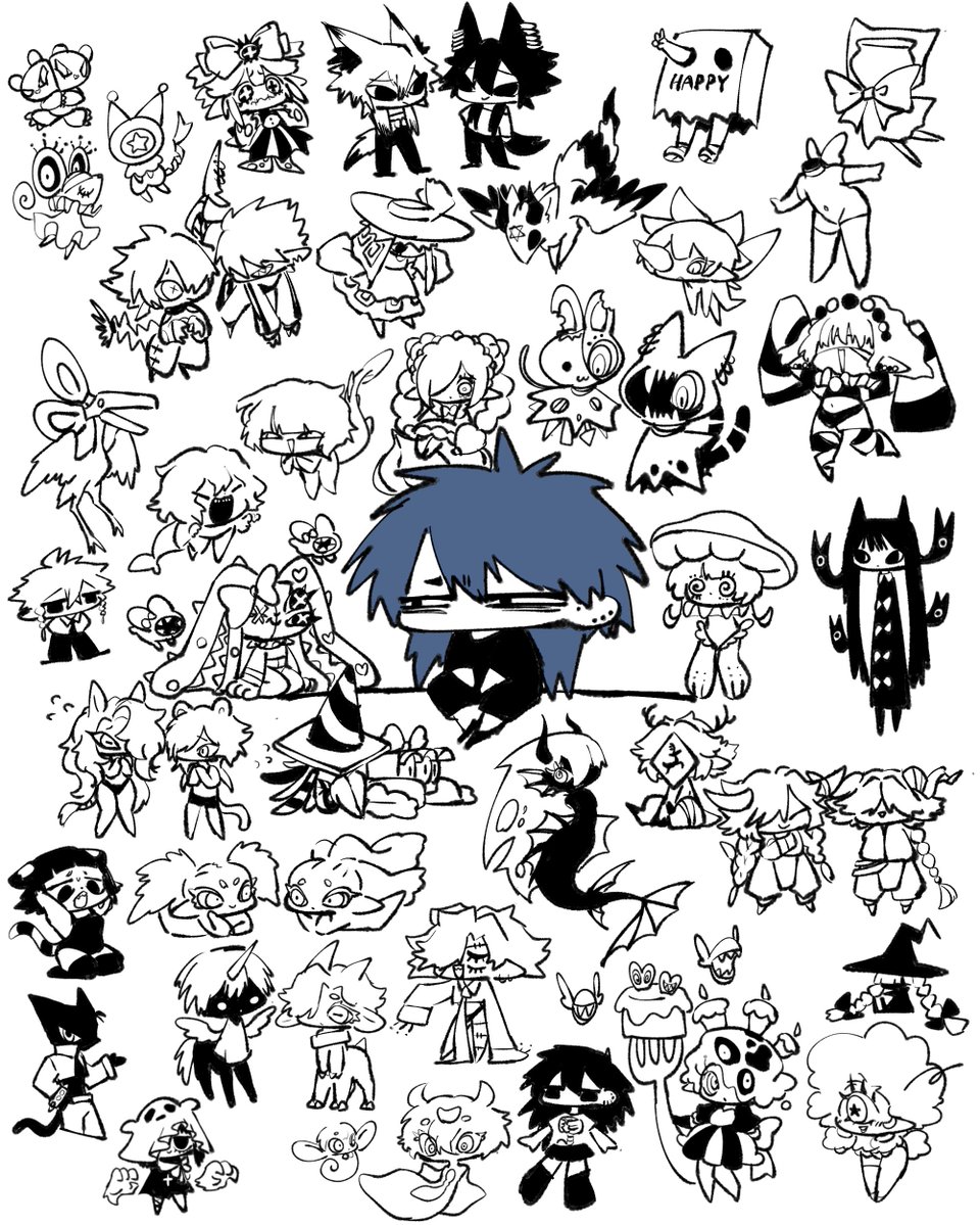 kirai_Xb's tweet image. 版権関係ないoc寄せ集めてみた