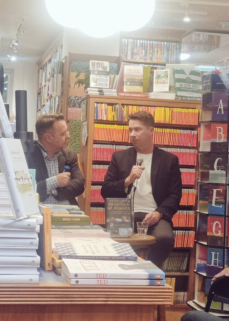 A fascinating evening listening to <a href="/R_McStravick/">Roger McStravick</a> and <a href="/EvinPriest/">Evin Priest</a> talk about their books...comparing the "Kings of St Andrews" Allan Robertson and Tiger Woods.  <a href="/ToppingsStAs/">Topping & Company Booksellers of St Andrews</a> 

#StAndrews #Golf #GolfGeeks #GolfHistory #SportingHeritage